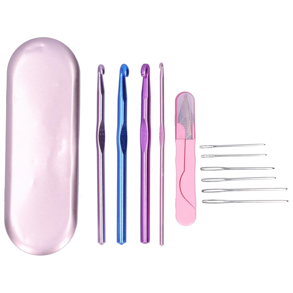 Crochet Hook Set Alumina Crochet Needle Colorful Sweat  Knitting Tools Household Supplies