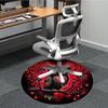 1pc Owl Heart Office Round Area Rug, Under Office Chairs Bedroom Living Room Home Decor, Room Deco