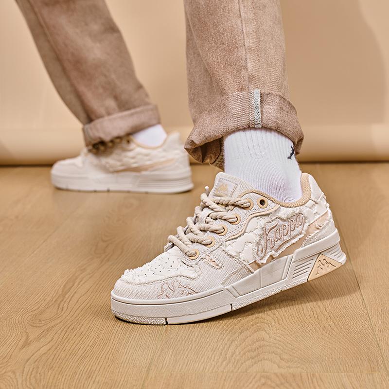 Kappa Non-Slip Durable Comfortable Lightweight Low-Top Skate Shoes Women sneaker White K0D05CC07CJ-012