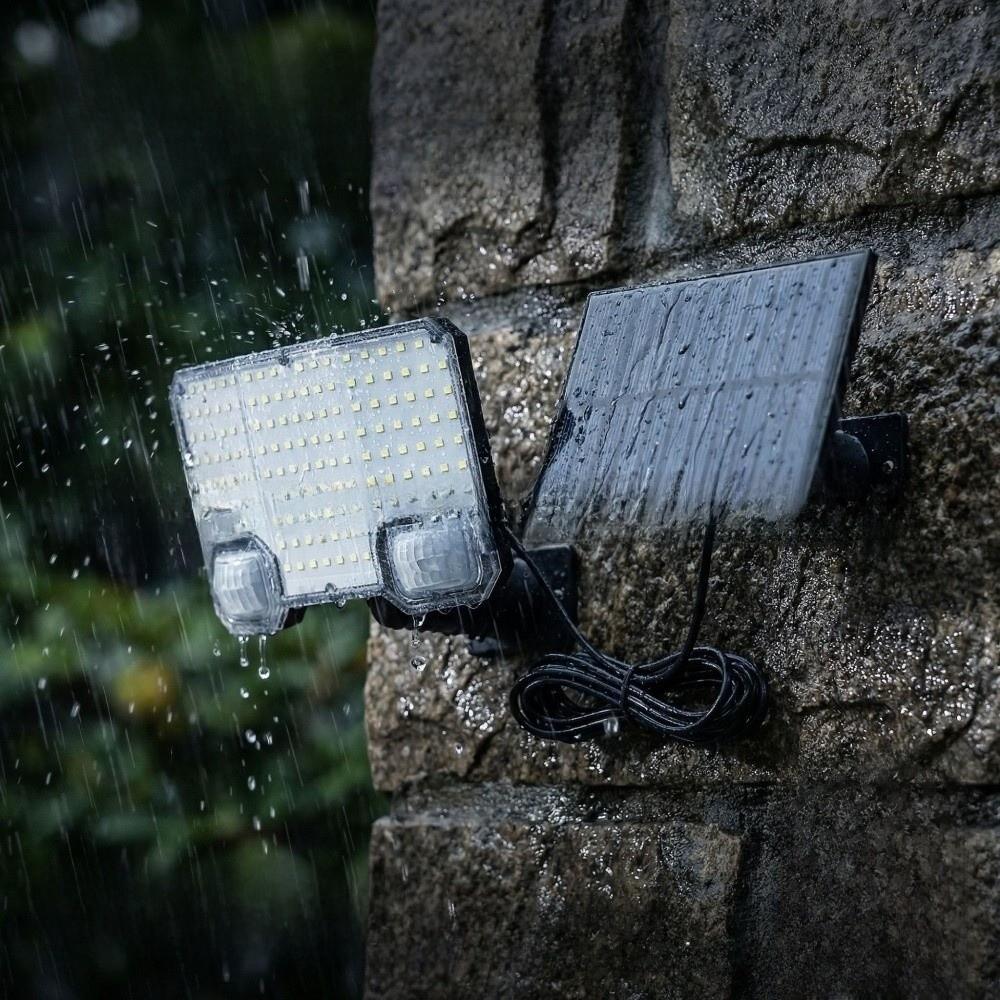 3 Mode Solar Wall Lamp Waterproof Split Design Motion Sensor Light with Remote Energy Saving Outdoor Wall Lights Outdoor Use