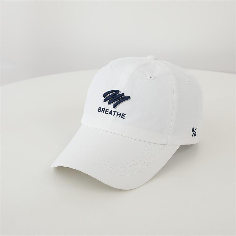 

Embroidery Baseball Breathe Cap Outdoor Breathable Hat Sun Protection Gifts белый