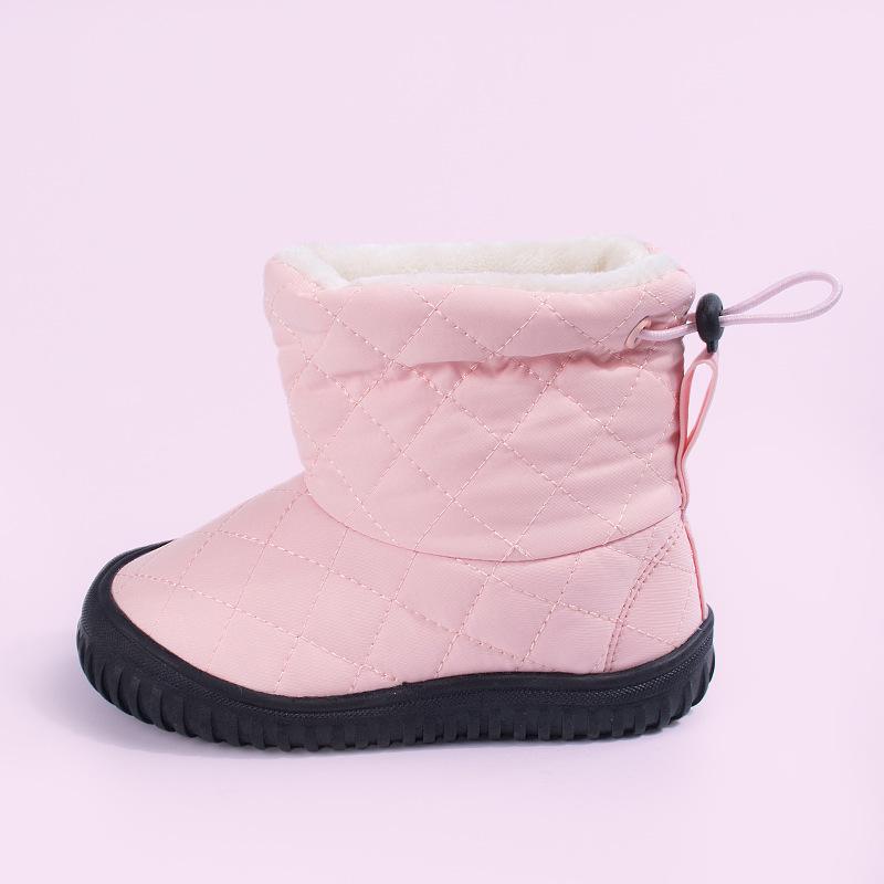 

Pink Velvet-Lined Children s Winter Snow Boots - Soft & Warm for Girls 16.5cm рожевий
