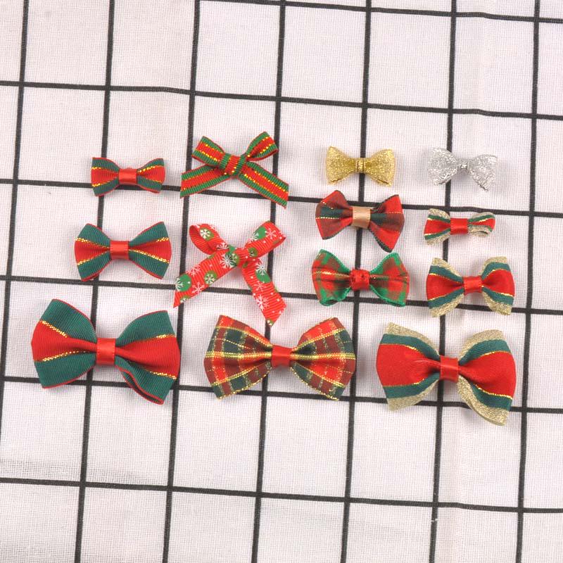 Christmas Bowknot Flower Hair Clip & DIY Gift Box Decoration