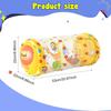 Inflatable Baby Crawl Along Roller with Bell PVC Developmental Practice Toy for Boys Girls Beginners