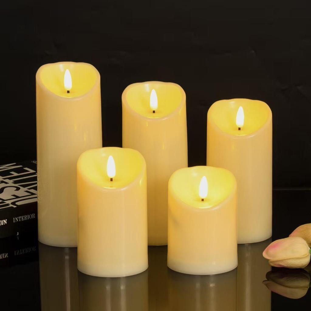 LED Swing Flame Candle: Slanted Mouth Design for Weddings, Cafes, Clubs, and Decor
