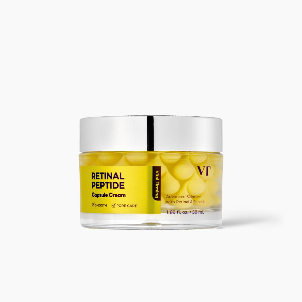 VT Cosmetics Retinal Peptide Capsule Cream 50ml Nano Retinal Anti-Aging Hydrating Gel Cream