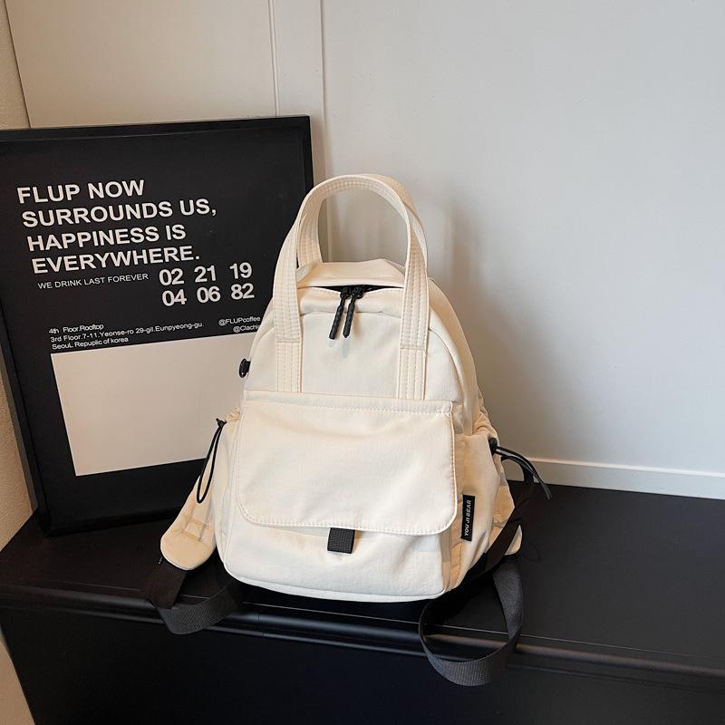 Schoolbag casual simple girls go shopping small backpack small backpack 1011 new trendy versatile small bag women