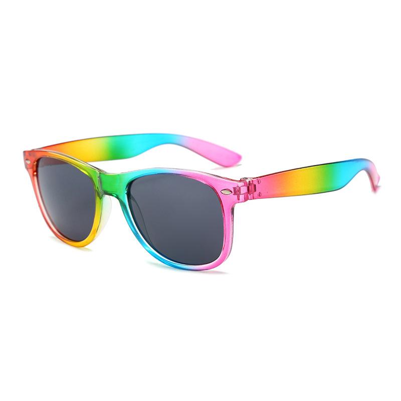 Óculos de sol arco-íris, óculos de festa, óculos de sol decorativos da moda, adequados para Halloween, festivais, uso casual diário e adereços de decoração de festa