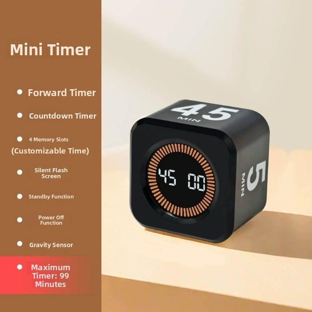 Gravity Sensor Visual Flip Timer LED Display Gravity Sensor Timer  Study Timer