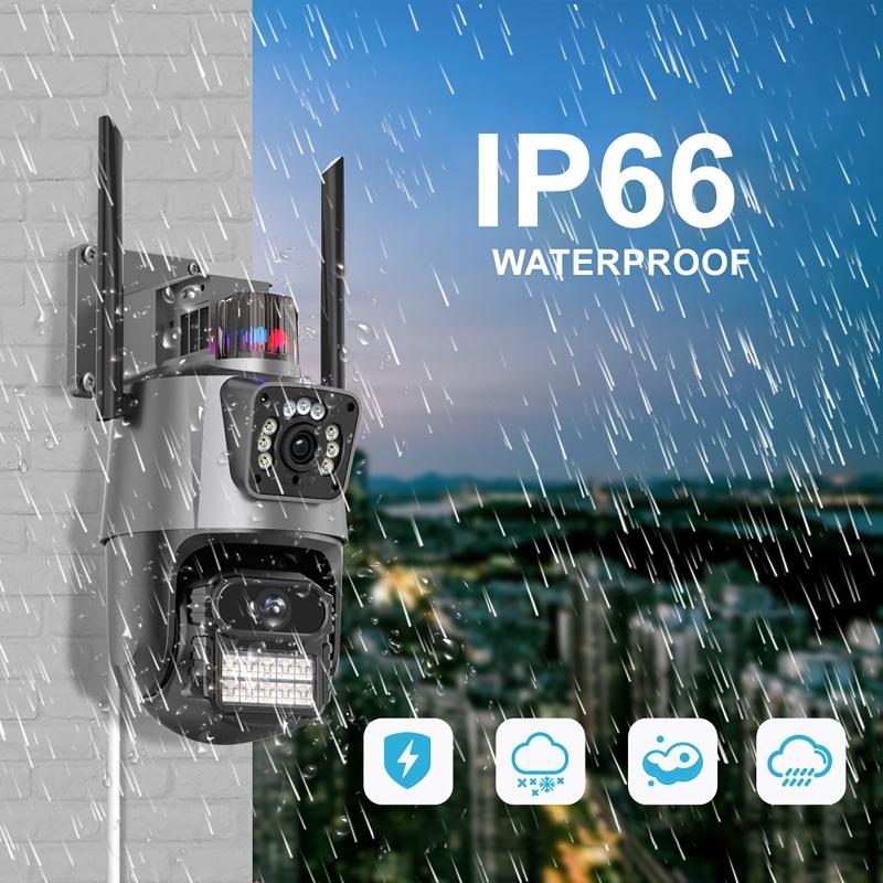 4K 8MP Dual Lens Dual Screen IP Camera WIFI Waterproof Color IR Night Vision Auto Tracking WIFI Surveillance Cameras V380pro App