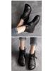 2025 Summer Women's High-Top Slip-On Cowhide Sandals - Comfortable Flat Soles