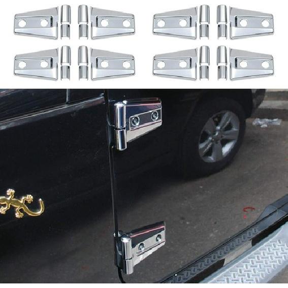 

Door Hinge Covers Protector Trim Cover Chrome Kit Fits for Jeep Wrangler JK JKU