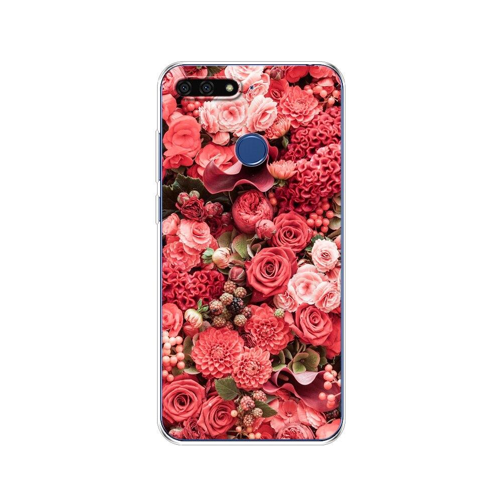 Pro Huawei Honor 7C 5,7 palcový kryt pouzdra Měkký silikonový TPU Roztomilý kryt Zadní ochranné pouzdro na telefon Pro Huawei honor 7c Aum-L41 tašky