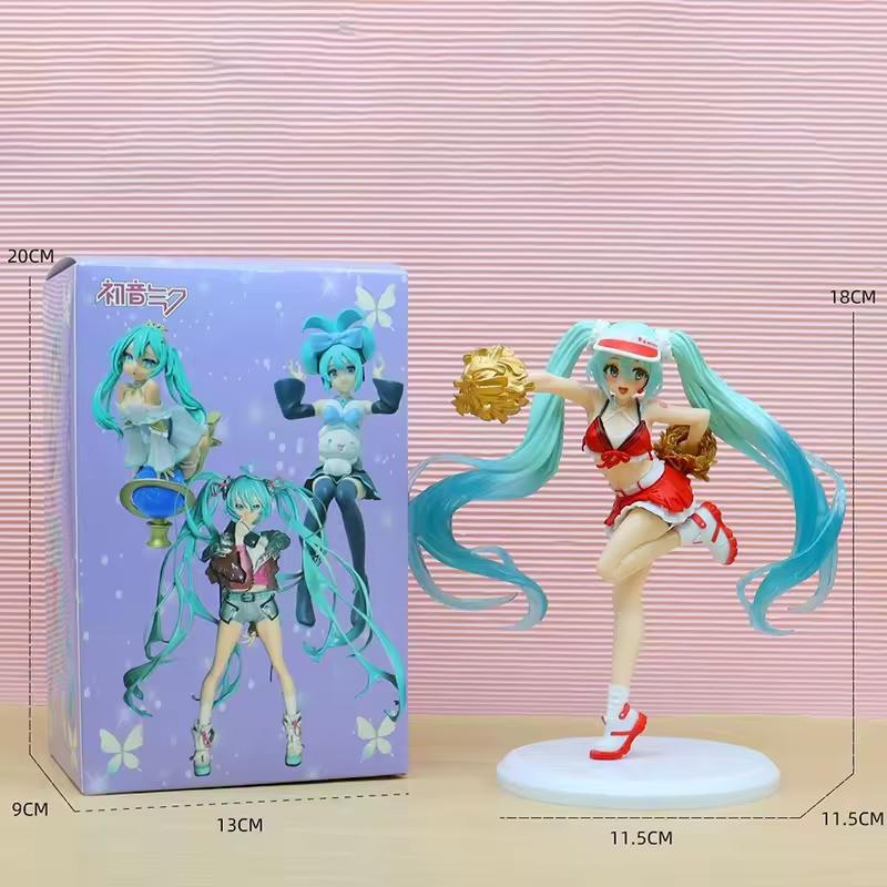Anime Pequeño Diablo Hatsune Miku Hecho a Mano Pequeño Mapache Chuyin Ángel Oscuro Hecho a Mano Modelo de PVC Adornos Periféricos de Animación