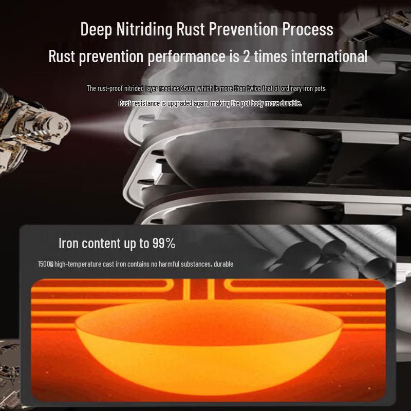 KOBACH Titanium Cast Iron Wok