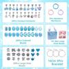 Hot Fashion Girl Holiday Gift Creative Diy Rainbow Bead Freshwater Charm 80 Piece Set Handmade Bracelet Set