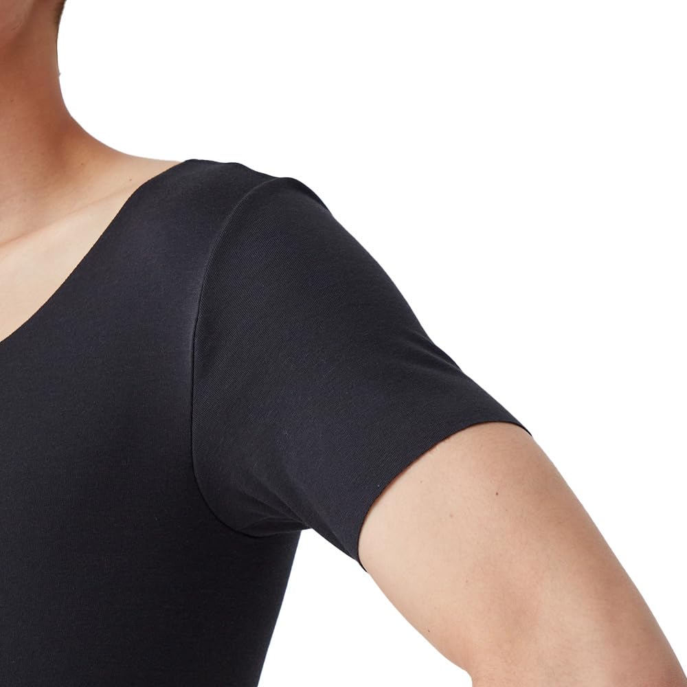 Gunze YV2614W Inner Shirt CUT OFF Compatible with YG Made in and (For Fall/Winter), in.T Series, T-Shirts, Sweat-Absorbing Pads, Long-Sleeved