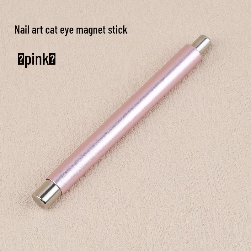 Double-Ended Cat Eye Nail Art Magnet Stick for Gel with Glass Beads