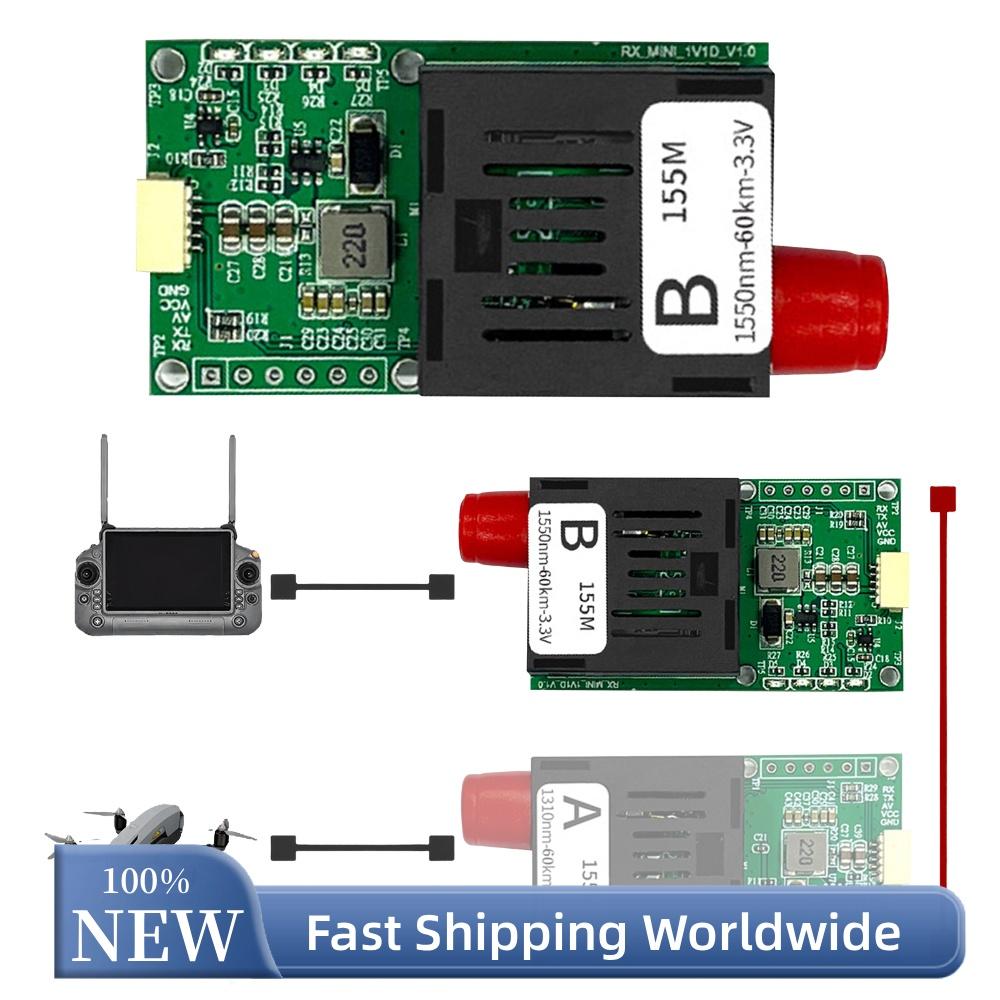 Fiber Optic TTL Module for UART for SBUS FC Interface 1310nm Sky 1550nm Ground Unit 40KM for Drone