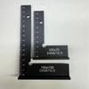 Aluminum Alloy Flat Angle Ruler Base Measuring Tape with Seat Shape Right Angle Ruler Knife Mouth Angle Ruler