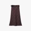 Lor Seoul Belted Tartan Check Long Skirt Pvsk260406