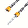 10pcs 65mm/110mm Screwdriver Bit Set Double Head Magnetic Bits 1/4'' Hex Shank D1 Steel For Electric Screw Driver Cross Head