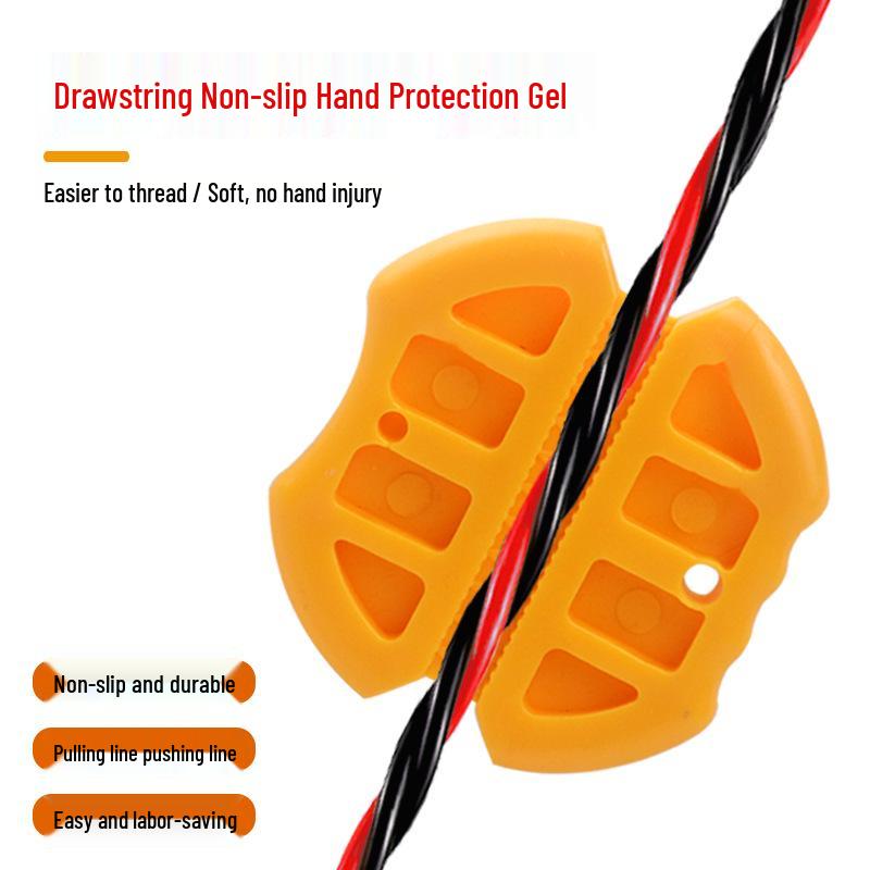 Threading Assistant Grip: Electrician's Push and Pull Line Rubber Holder