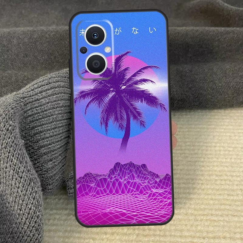 Vaporwave Art Phone Case For OPPO Reno 13 12 F 11 11F 8T 7 8 10 Pro OPPO Find X6 X8 Pro X3 X5 Lite Cover