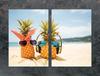SZKLANA PŁYTA OCHRONNA DO KUCHNI 2x35x52 ANANAS