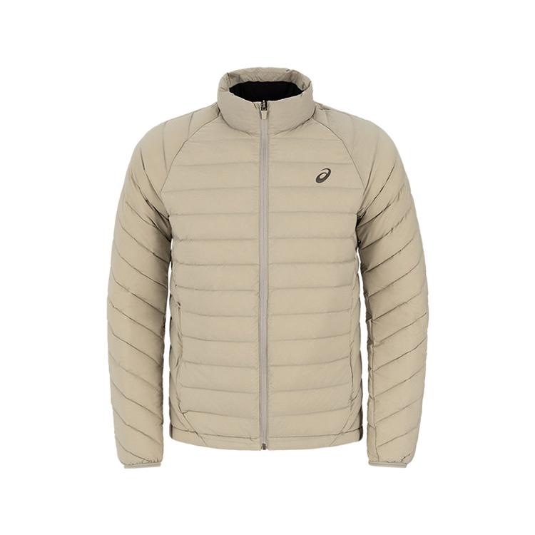 New ASICS Down Jackets Men's Gray 2031F372-020