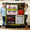 True Crime Theme Flannel Blanket Soft Cozy Throws Napping Travel Use