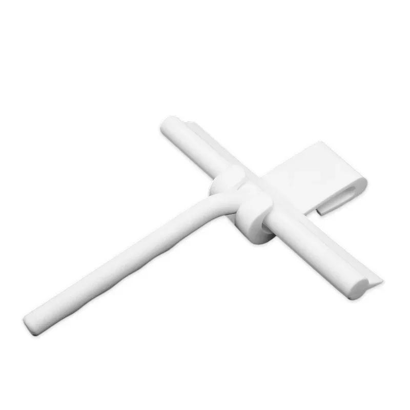 

Ракель для душа в ванной, бытовой стеклоочиститель, оконное зеркало, силиконовый скребок для душевых дверей, подвесной держатель скребка, инструмент для чистки белый