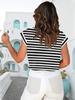 Women's Cropped T Shirt Rolled Dolman Short Sleeve Round Neck Basic Top