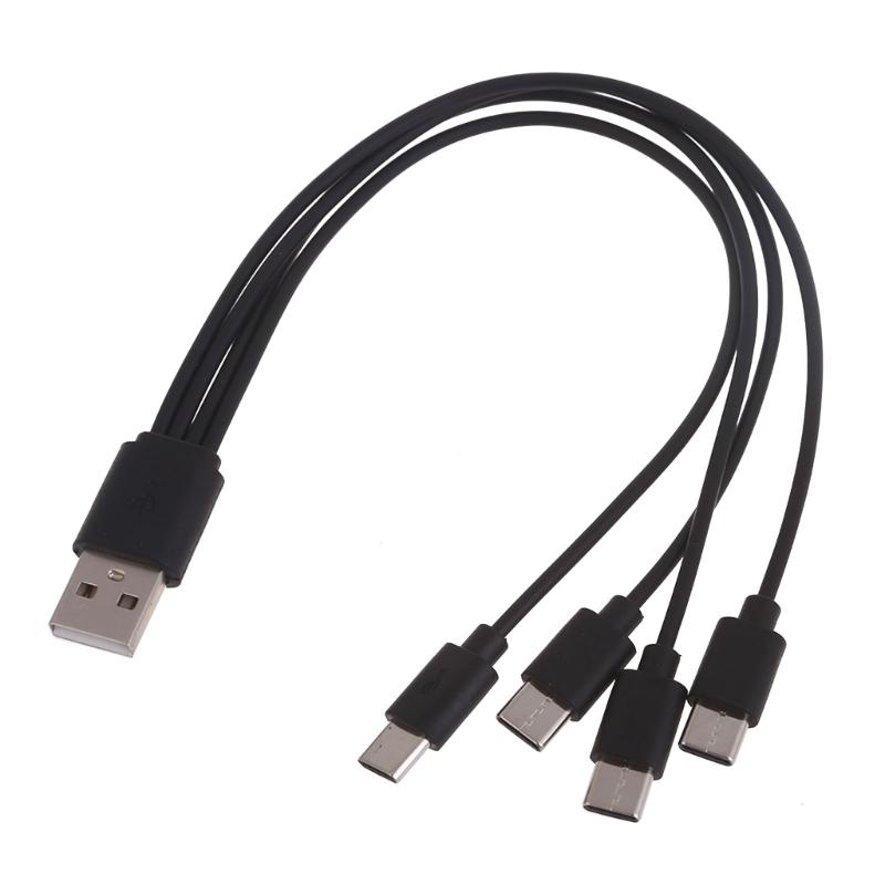 USB Multi Charging Cable 1/2/3/4 In 1 Multiple Phone Charger Cord USB C Multi Cable with Type C Port for Phones Tablets
