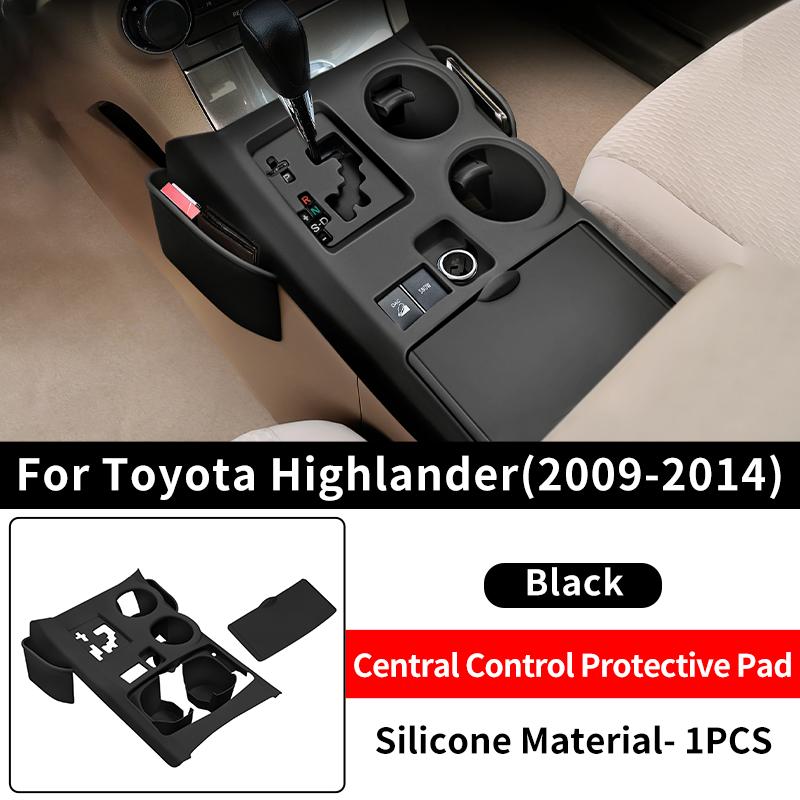 For 2009- Toyota Highlander Central Control Silicone Dirt-Proof Cover Scratch Resistant Car Interior Protection Accessories