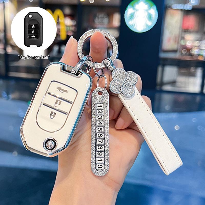 Compatible BTXRV Key Case for CRV, Accord, Civic, Binzhi, and Spirior - High-Grade Protective Shell.