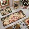 2 Stück Anti-Ermüdungs-Küchenteppiche, Weihnachts-Vintage-Karomuster, wasserdicht, rutschfest, dick gepolstert, Küchenmatte, strapazierfähig, bequeme Stehmatte für die Küche