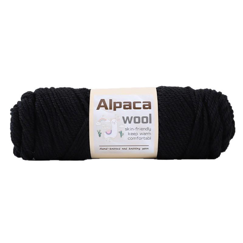 Alpaca Wool Medium Thick Yarn Ball for Hand-Knitted Cardigans, DIY Scarves, and Sweaters