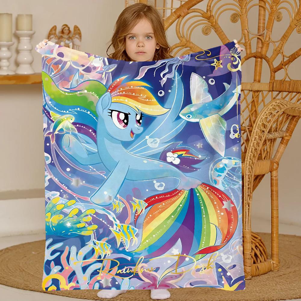 Knee Fashion Blanket Throw Winter Microfiber Oversized Baby Lightweight Flannel Fleece Bed Sofa Decoration Ponys Anime