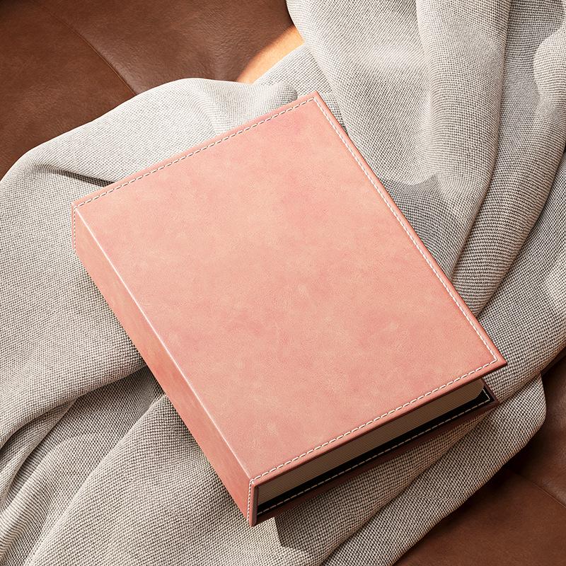 Leather 6-Inch Slip-In Photo Album, 5-Inch Photo Storage Book for Baby and Family, Large Capacity