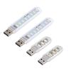 2Pcs/3Pcs Mini Portable USB LED Book Light DC5V Ultra Bright Reading Book Lamp 3leds 8leds Lights For Power Bank PC Laptop Notebook