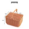 Imitation Rattan Woven Plastic Picnic Basket