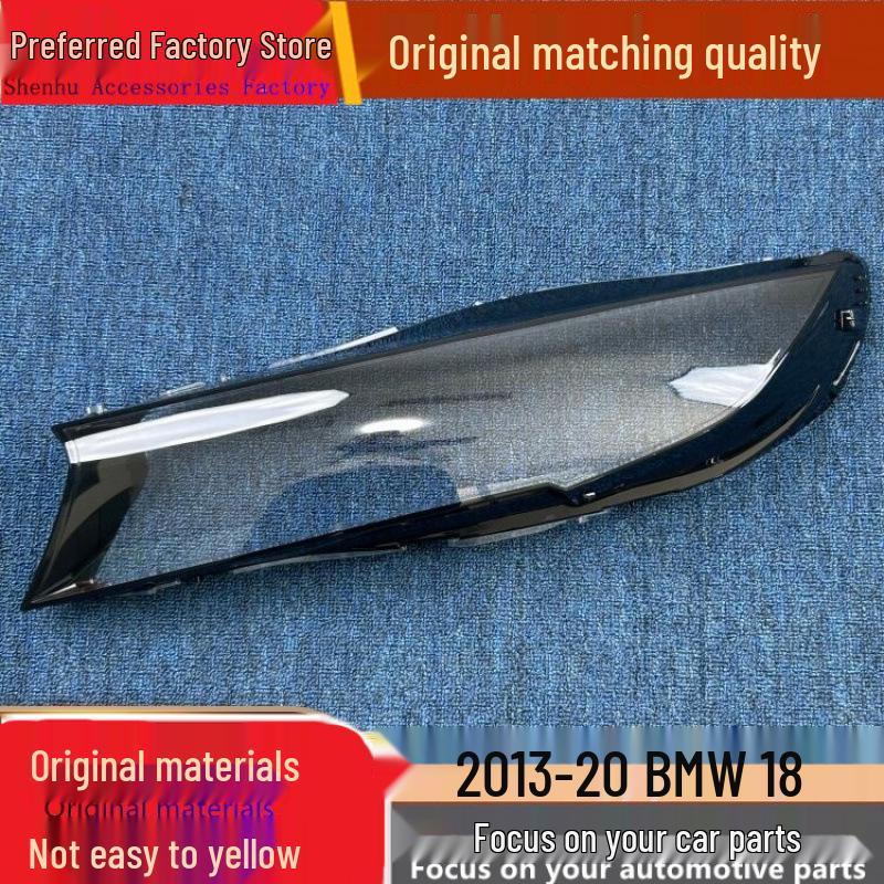 Compatible BMW I8 Headlight Cover 2013-2020 Model Front Transparent Light Shell
