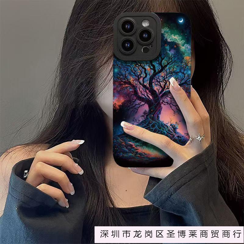 Magic Tree Is Suitable for Iphone16pro Mobile Phone Case Apple 15 Anti-drop 1413promax New 12x