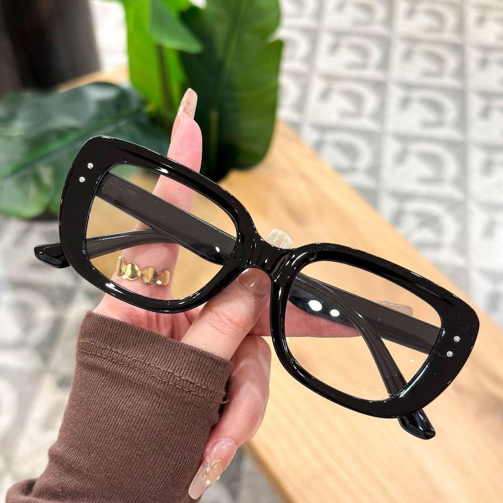 Bai Lu Large Black Frame Anti-Blue Light Reading Glasses for Seniors