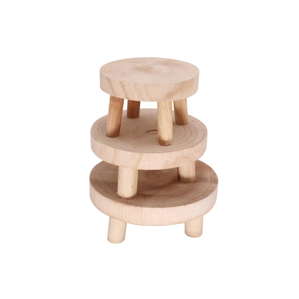 Kreativer hölzerner Pflanzenaufbewahrungshalter Grün Langlebiger Pflanzenhalter Display Sukkulenten-Blumentopfhalter Heim Garten Terrasse Dekor