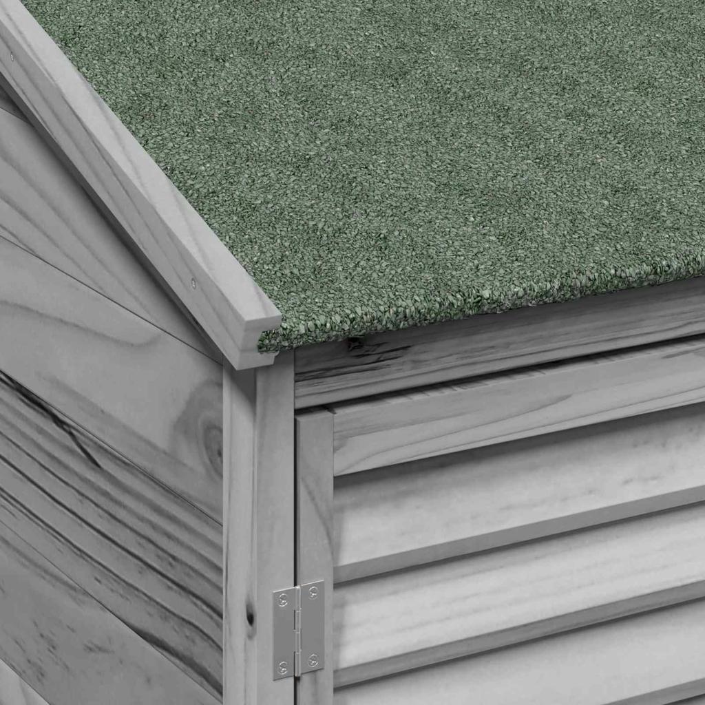 Garden Shed Gray 106 x 56 x 176.5 cm Solid Spruce Wood