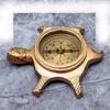 Brass Engraved Tortoise Compass 10.16 cm Steampunk Nautical Compass  Navigation Tool