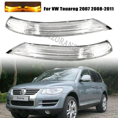 Side Mirror LED Turn Signal Light Indicator for VW Touareg 2007 2008-2011 Door Wing Rear View Mirror Lamp Repeater Turn