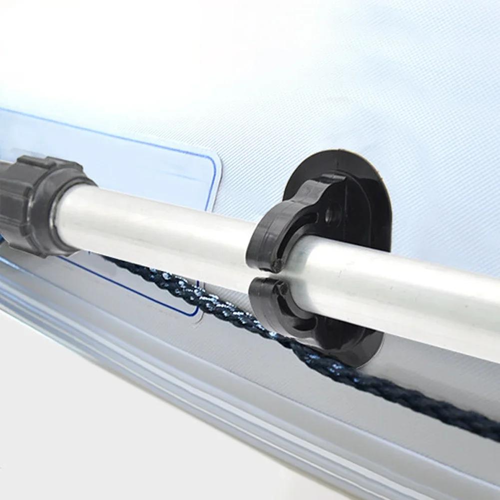 2/4PCS Black Applicable To Open Paddle Buckle Kayak Paddle Holder Clamp Plastic Inflatable Boat Paddle Holder Kayak Accessories